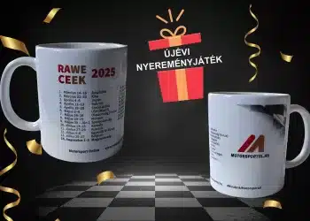 Motorsportol.hu Rawe Ceek 2025 bögre nyereményjáték
