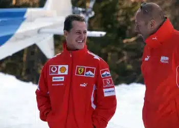 Michael Schumacher 2005-ben, Madonna di Campiglioban, a Wrooom nevű "síelős" eseményen