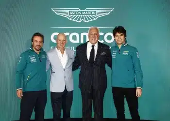 Fernando Alonso, Adrian Newey, Lawrence Stroll, Lance Stroll