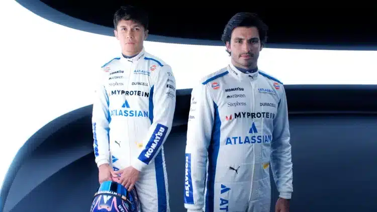Atlassian Williams racing (2), Alexander Albon és Carlos Sainz