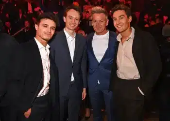 F1 75 Live Lando Norris, Frédéric Arnault (TAG Heuer CEO), Gordon Ramsay & George Russell