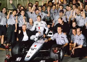 Mika Häkkinen, Ron Dennis, Adrian Newey, schumacher