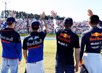 Daniil Kvyat, Pierre Gasly, Max Verstappen, Alex Albon