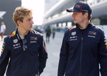 Liam Lawson, Max Verstappen, red bull