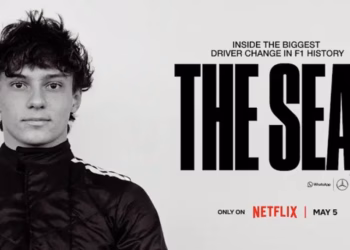 Andrea Kimi Antonelli a "The Seat" c. Netflix dokumentumfilm fotóján
