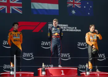 Lando Norris, Max Verstappen, Oscar Piastri: 2025 F1, Emilia-Romagna Nagydíj