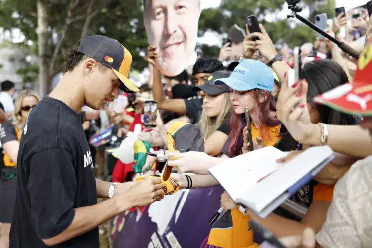 F1 2025 Ausztrál Nagydíj, Lando Norris és rajongók