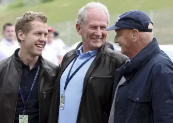 Sebastian Vettel, Helmut Marko, Niki Lauda