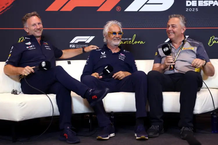 Christian Horner, Flavio Briatore, Mario Isola