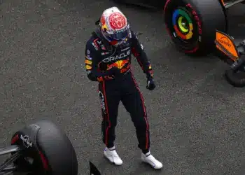 Max Verstappen, Brit Nagydíj pole-nak örül