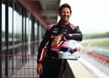 Romain Grosjean 2025 Haas F1 TPC teszt