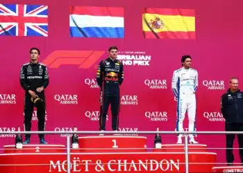 George Russell, Max Verstappen, Carlos Sainz