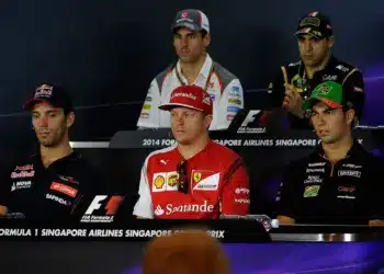 Jean-Éric Vergne, Adrian Sutil, Kimi Raikönnen, Pastor Maldonado, Sergio Pérez