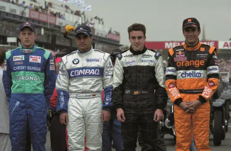 Kimi Räikkönen, Juan Pablo Montoya, Fernando Alonso, Enrique Bernoldi
