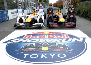 Liam Lawson, Isack Hadjar, Yuki Tsunoda, Max Verstappen