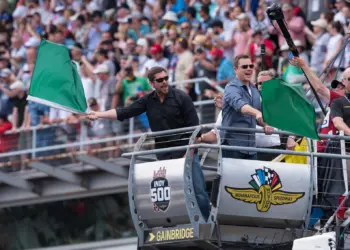 Christian Bale és Matt Damon, 2019, Indy 500