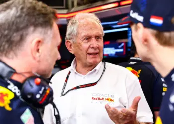 Christian Horner, Max Verstappen, Dr. Helmut Marko
