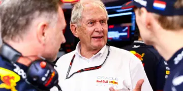 Christian Horner, Max Verstappen, Dr. Helmut Marko
