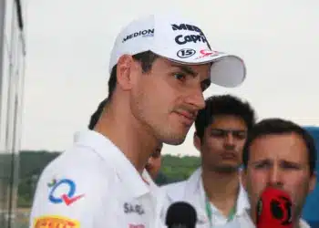 Adrian Sutil, mikrofonok kereszttüzében. F1 Magyar Nagydíj 2013