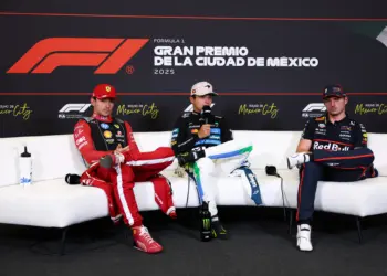 Charles Leclerc, Lando Norris, Max Verstappen
