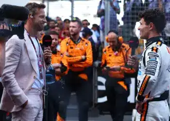 Jenson Button Lando Norrist interjúzza Monacóban, F1