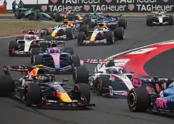 F1-es jelenet a rajt után, 2026. Kína