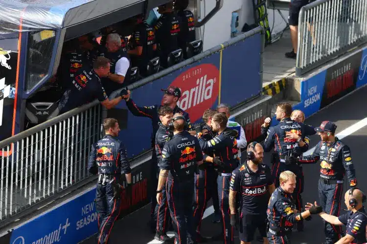 Red Bull Racing pitwall, 2025 Monza