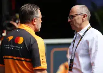 Zak Brown, Stefano Domenicali, McLaren