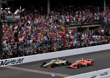 Felix Rosenqvist, David Malukas Photo finish, 2026 Indy 500