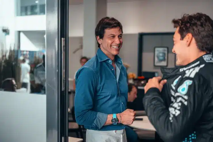 Toto Wolff, George Russell, Mercedes