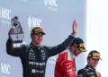 Full brit dobogó Barcelonában: George Russell, Lewis Hamilton, Lando Norris